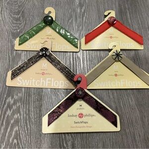 Lot 5 Switch Flops Medium 7 8 Lindsay Phillips Straps For Switch Flips